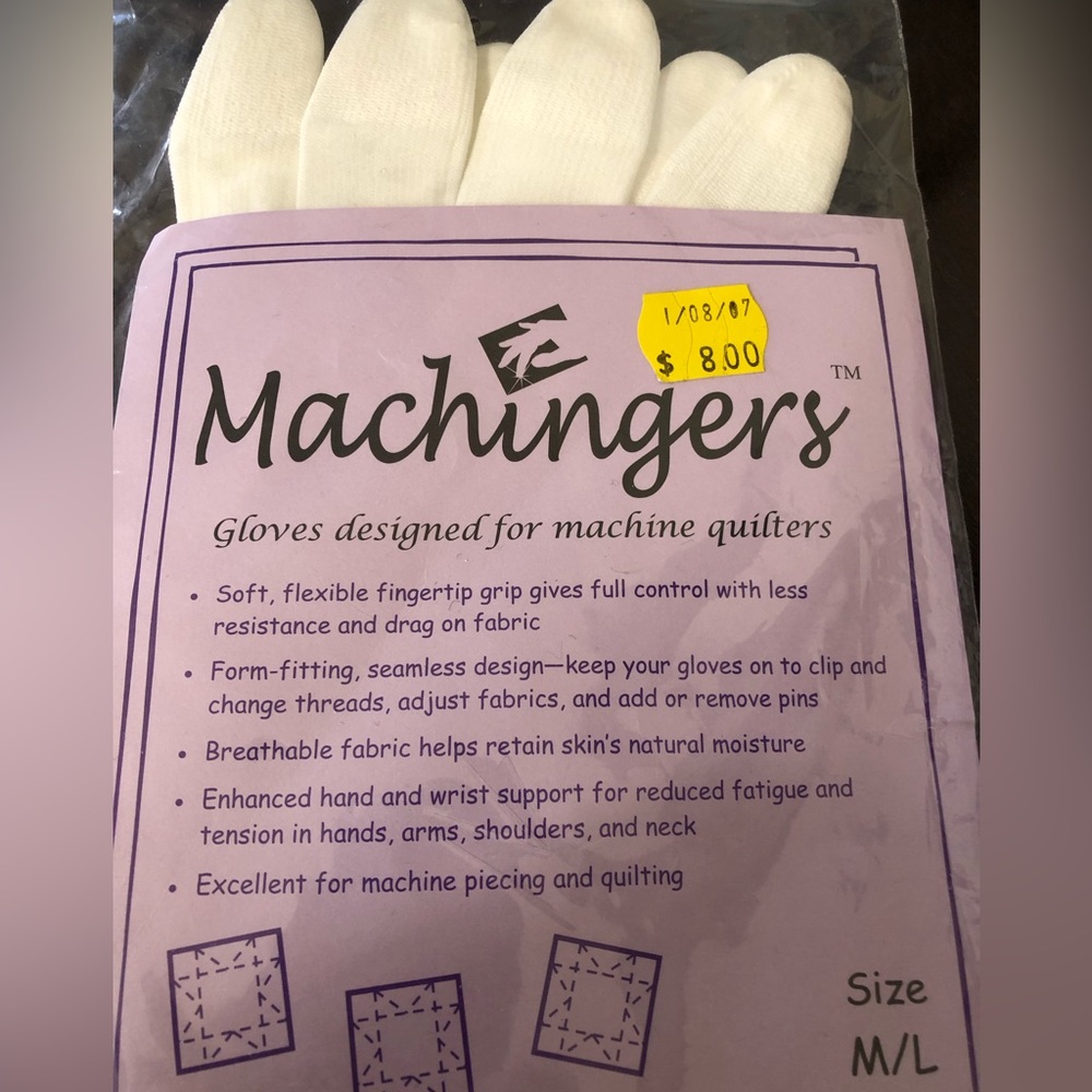 Quilting gloves brand new Machingers